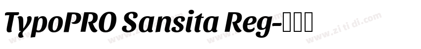 TypoPRO Sansita Reg字体转换